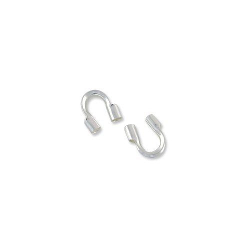 Wire Protector Guard .75mm Hole Sterling Silver (1-Pc)